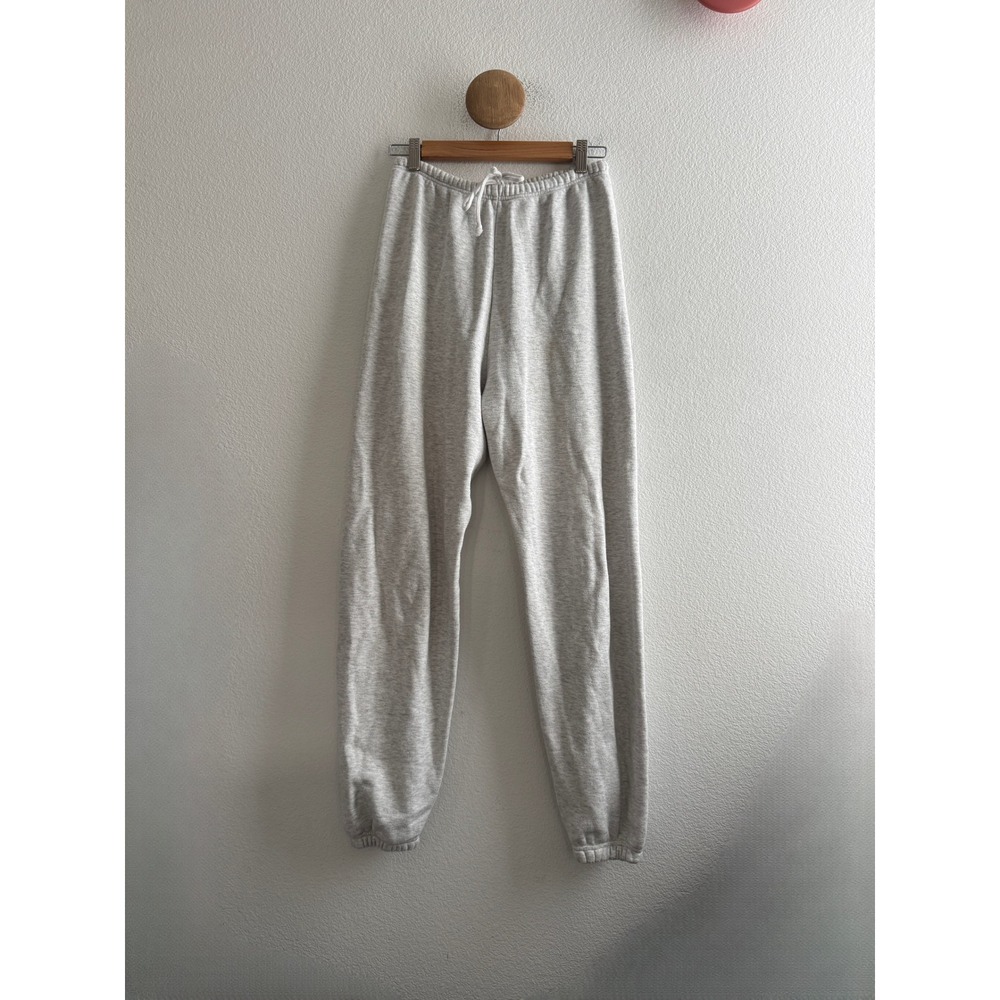 SKIMS Light Gray Drawstring Fleece Jogger Sweatpants Size XS
